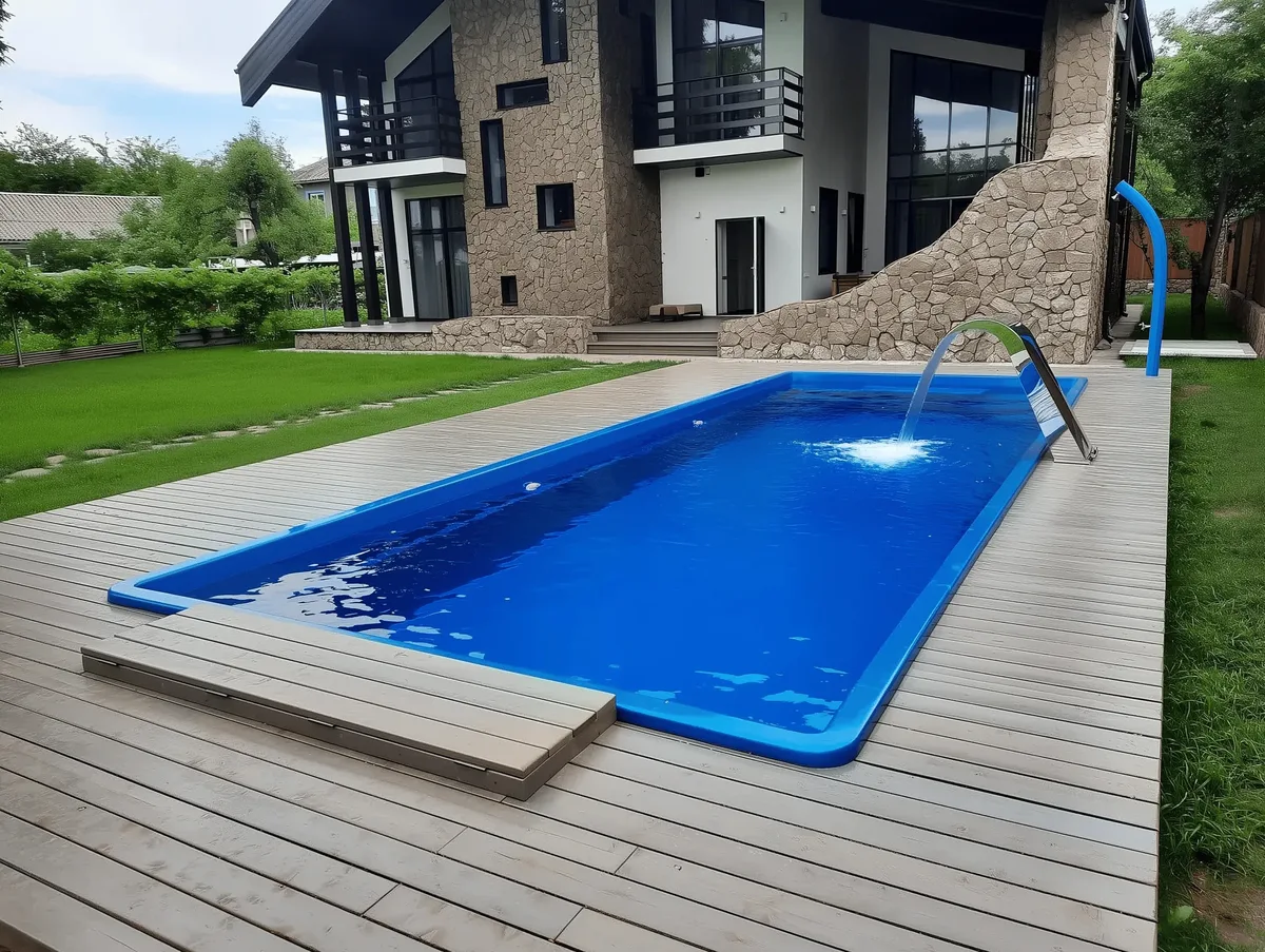 Композитный бассейн Laguna 9 — вид сверху в Камышине