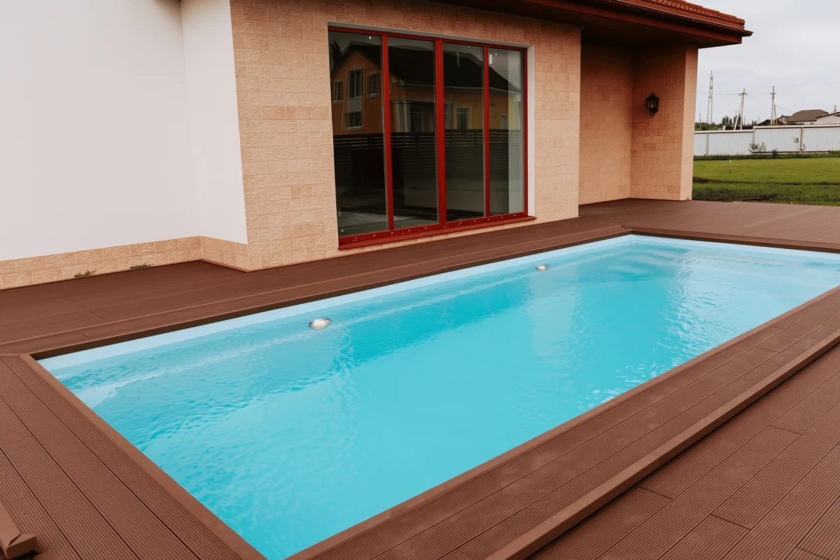 Композитный бассейн Laguna 8 — вид сверху в Камышине